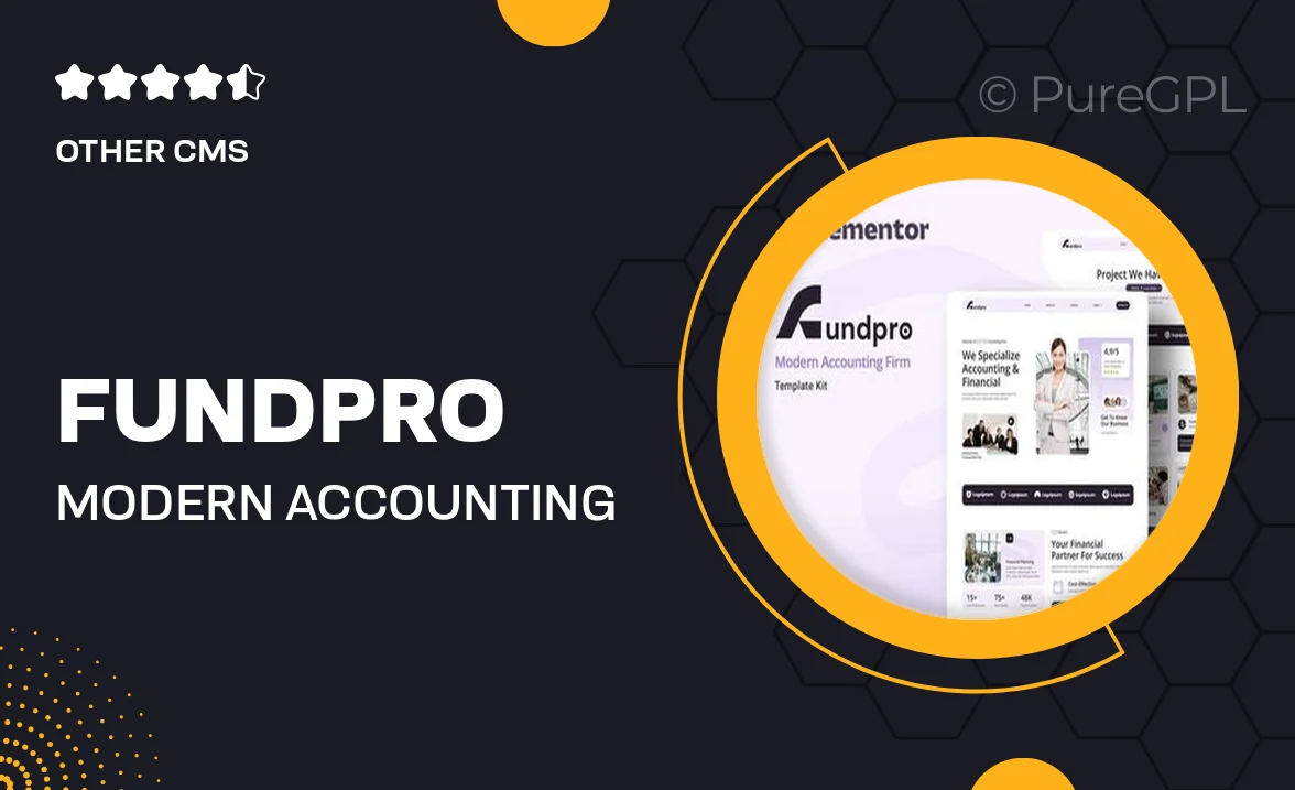 Fundpro – Modern Accounting Firm Elementor Template Kit