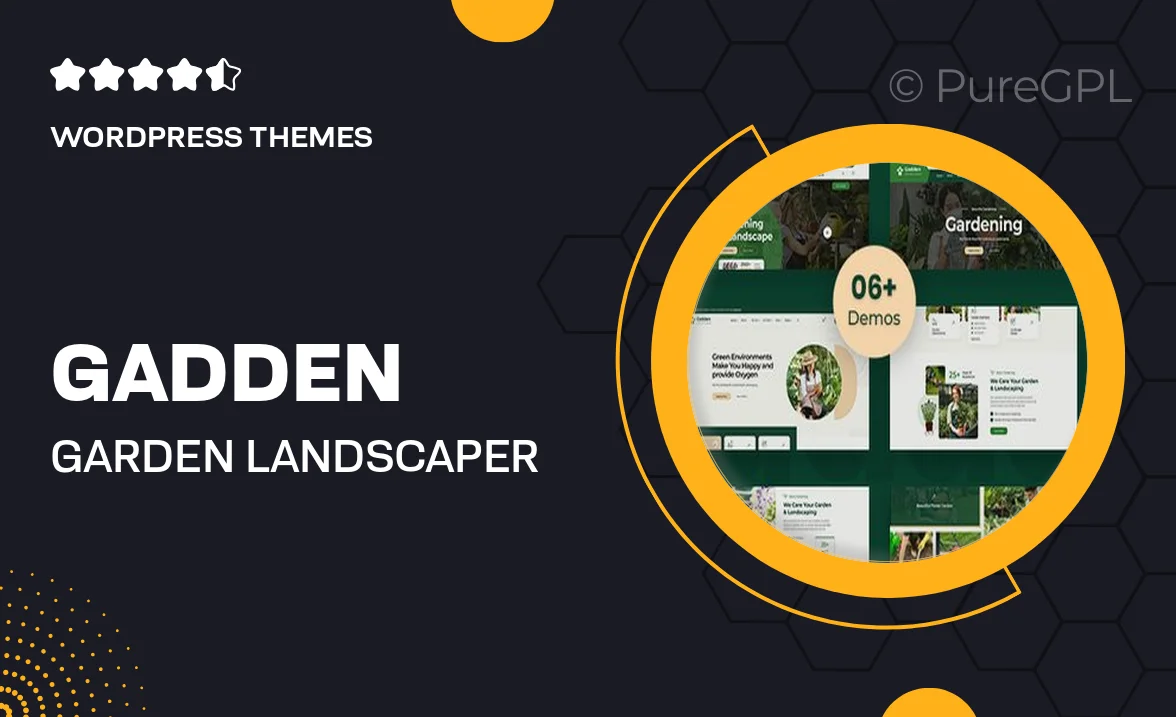 Gadden – Garden Landscaper WordPress Theme