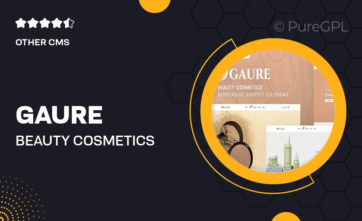 Gaure – Beauty & Cosmetics Responsive Shopify 2.0 Theme