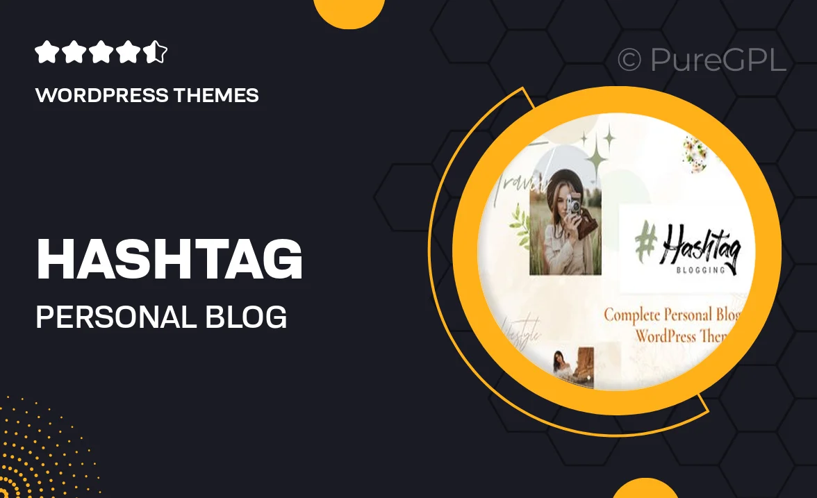 Hashtag – Personal Blog WordPress Theme