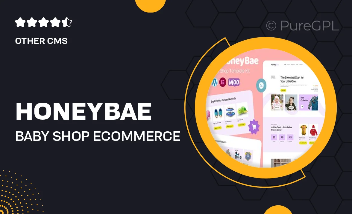 HoneyBae – Baby Shop Ecommerce Elementor Pro Template Kit