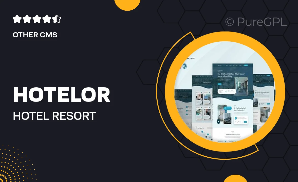 Hotelor – Hotel & Resort Elementor Pro Template Kit