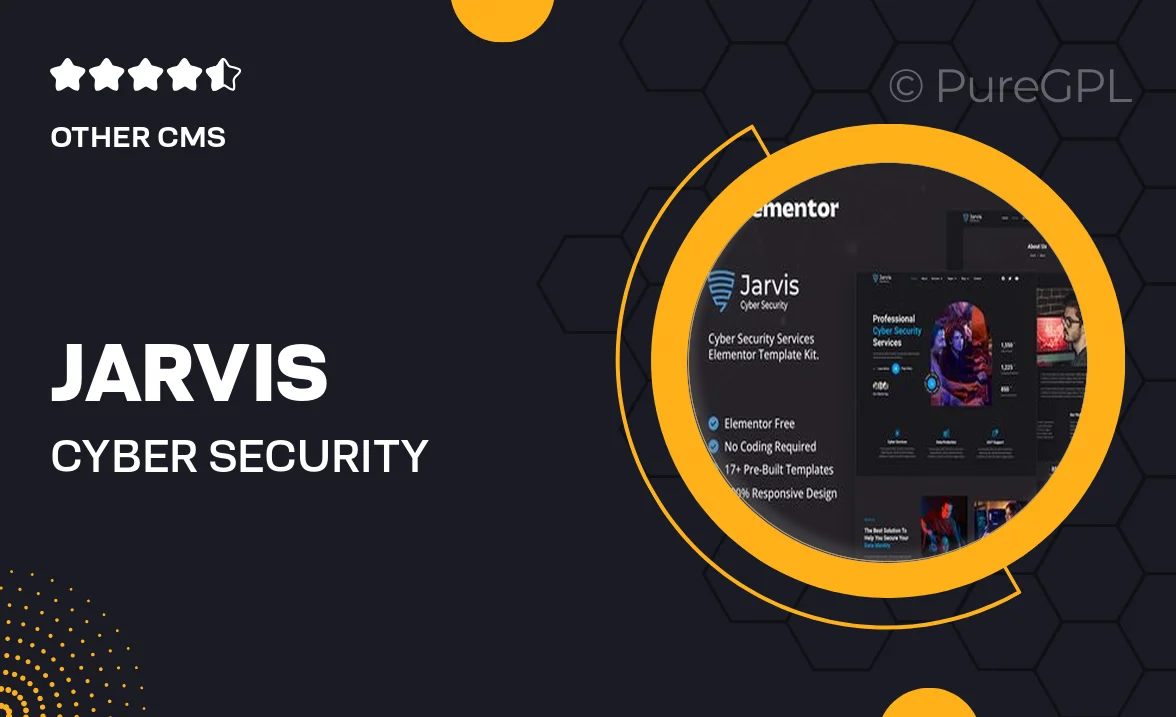 Jarvis – Cyber Security Services Elementor Template Kit