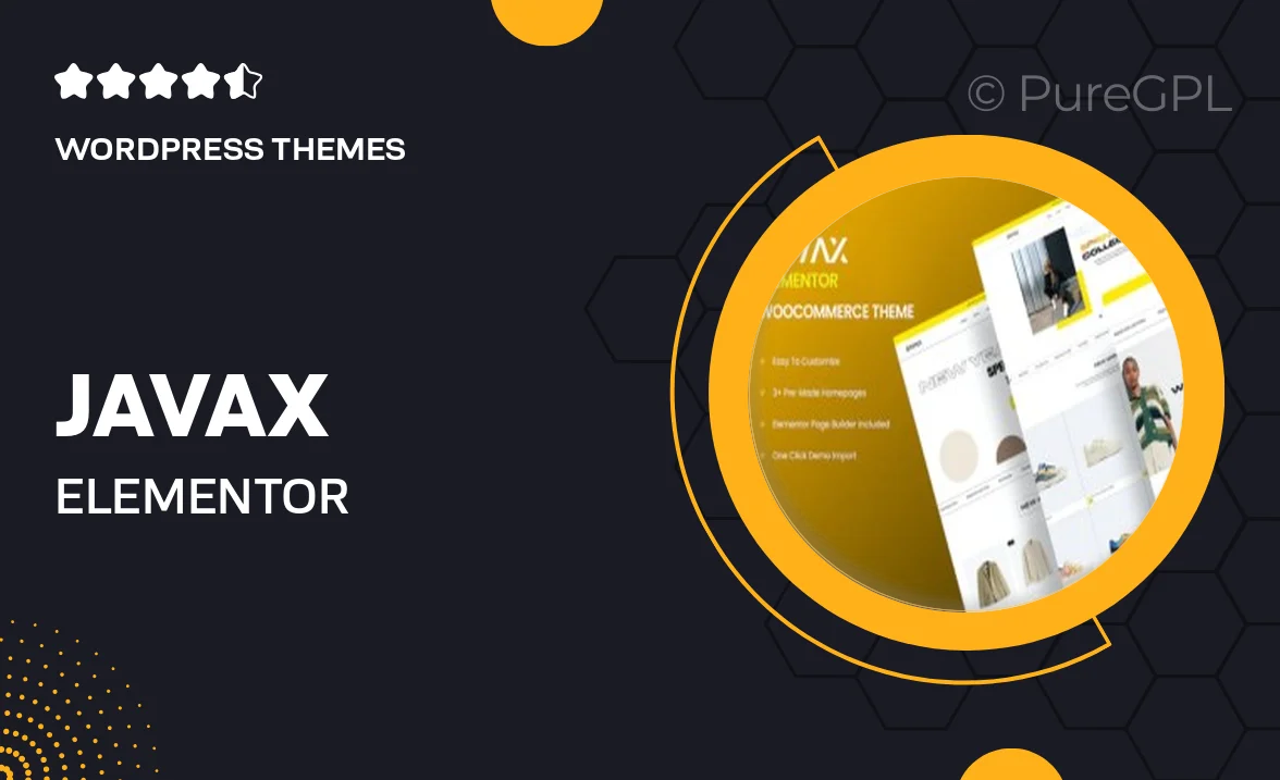 Javax – Elementor WooCommerce Theme