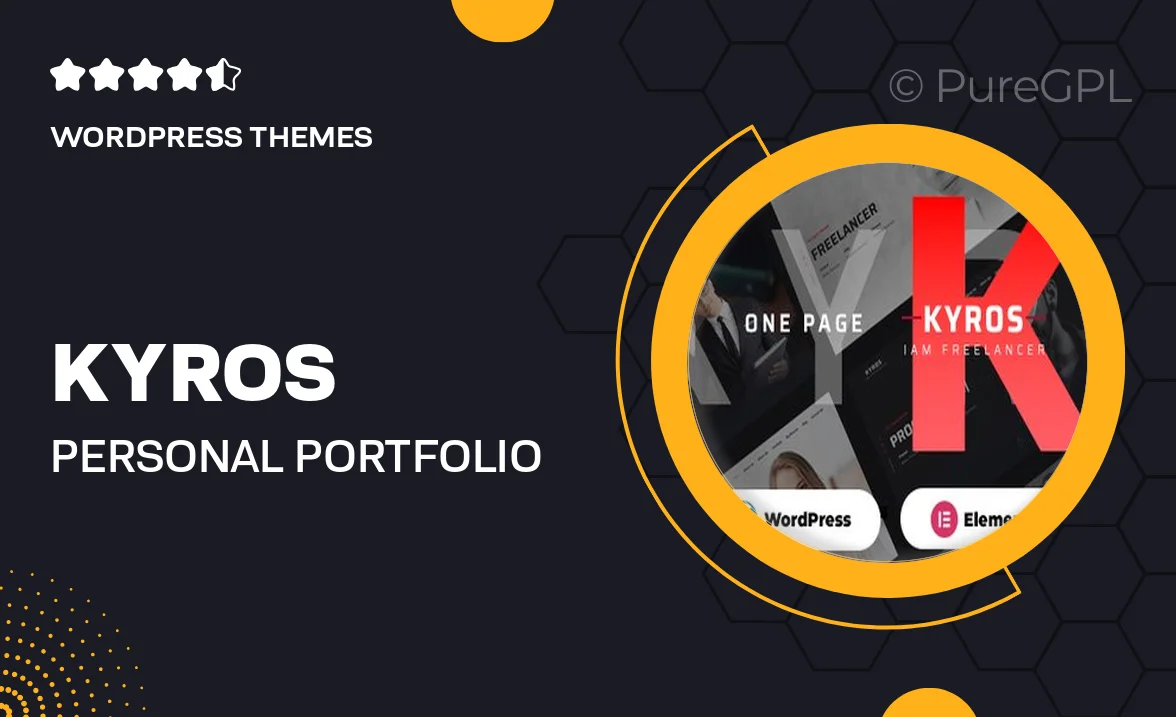 Kyros – Personal Portfolio CV Resume Theme