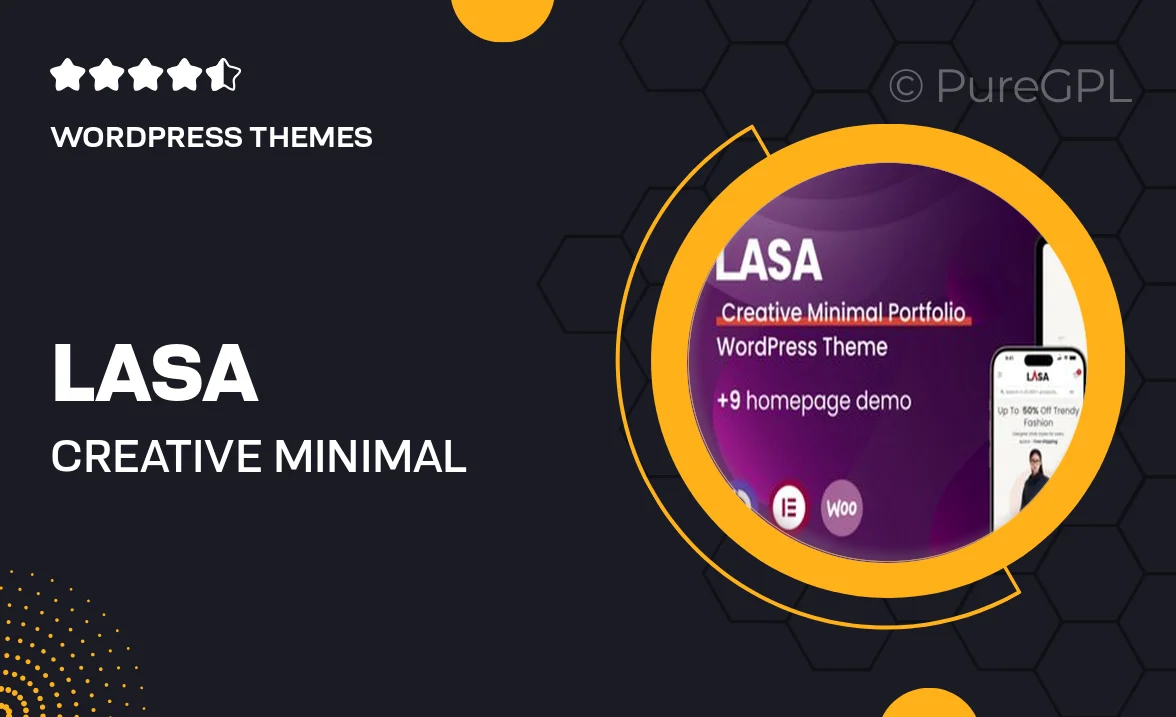 Lasa – Creative Minimal WooCommerce WordPress Theme