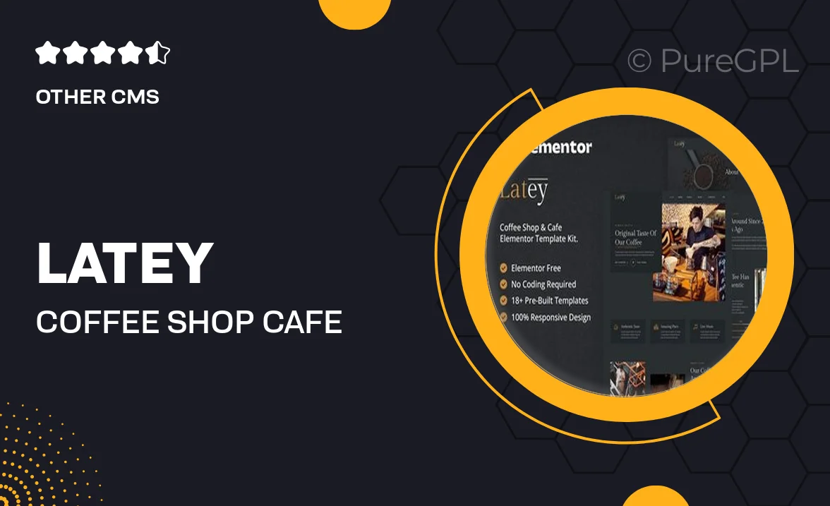 Latey – Coffee Shop & Cafe Elementor Template Kit