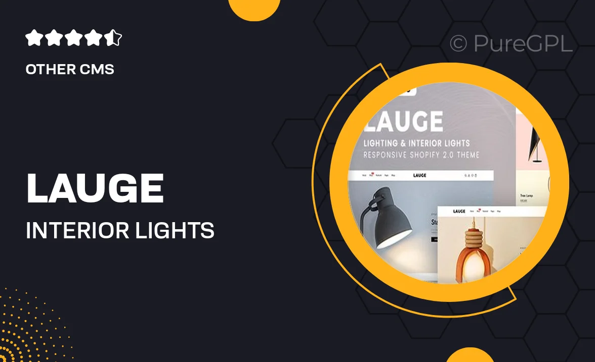 Lauge – Interior Lights Responsive Shopify 2.0 Theme