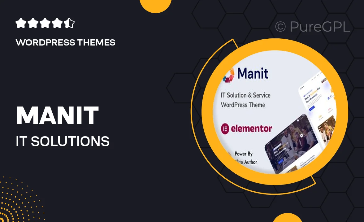 Manit – IT Solutions & Technology WordPress Theme