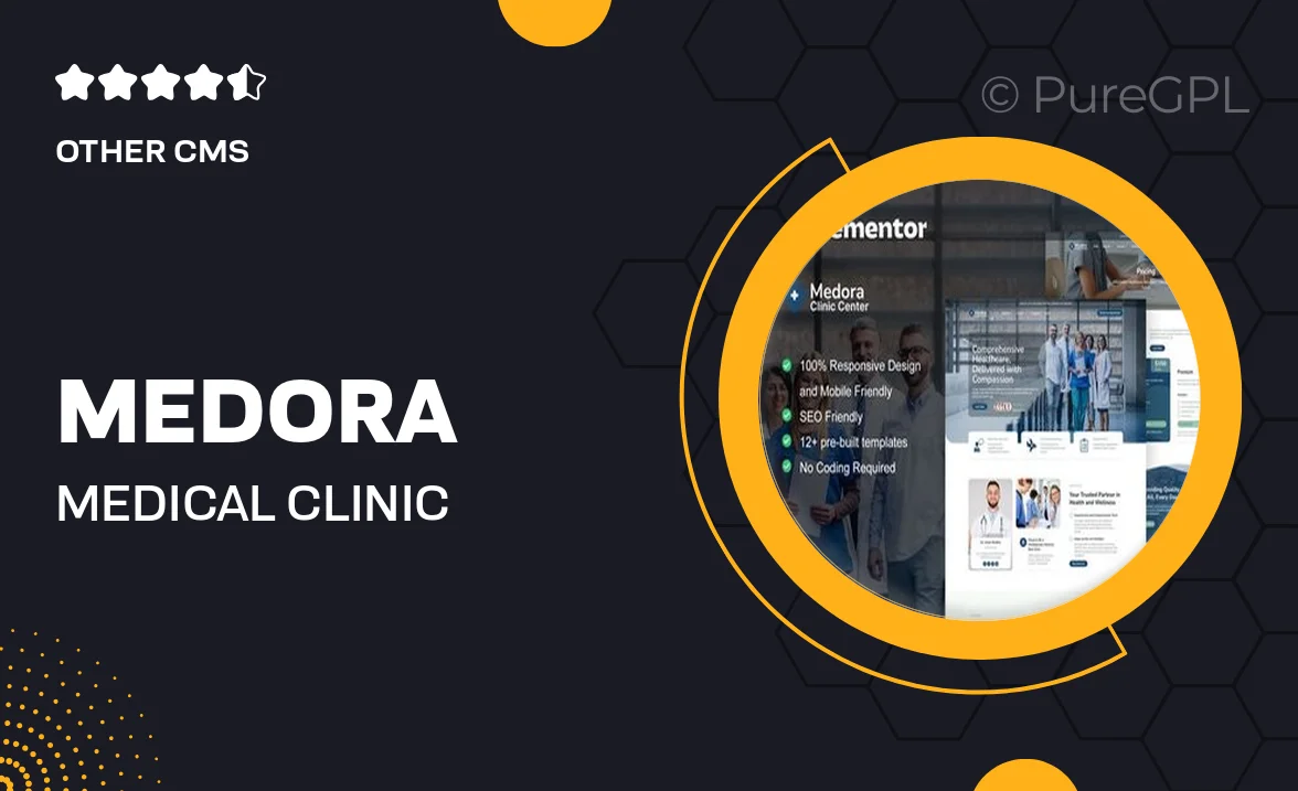 Medora – Medical Clinic Services Elementor Template Kit