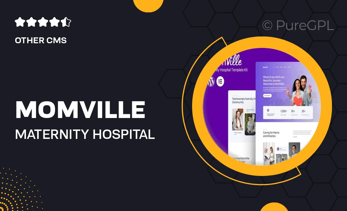 MomVille – Maternity Hospital Elementor Kit Template