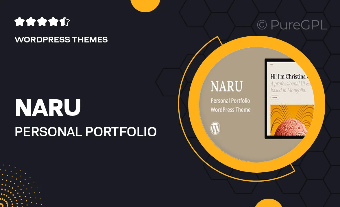 Naru – Personal Portfolio WordPress Theme