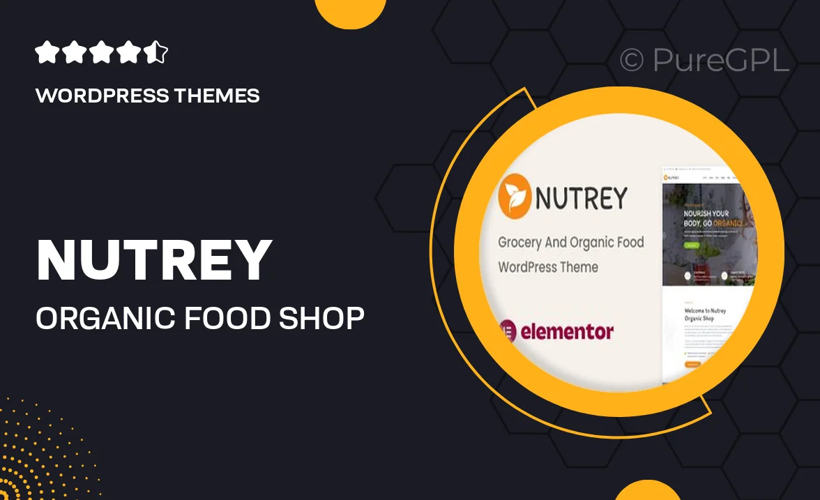 Nutrey – Organic Food Shop WordPress Theme