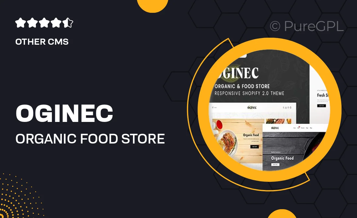 Oginec – Organic & Food Store Shopify 2.0 Theme