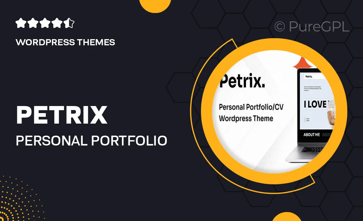 Petrix – Personal Portfolio WordPress Theme