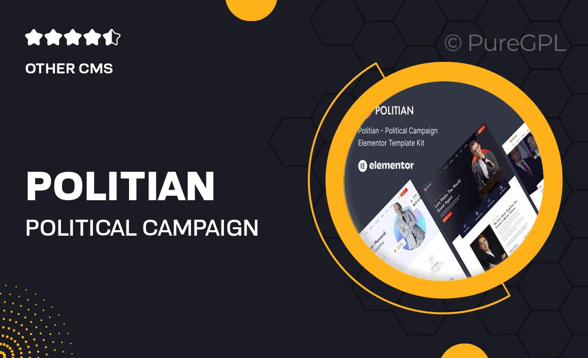 Politian – Political Campaign & Elections Elementor Template Kit