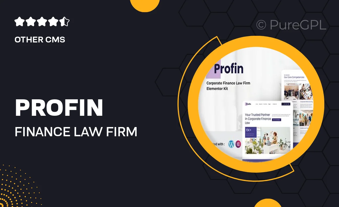 Profin – Finance Law Firm Elementor Template Kit