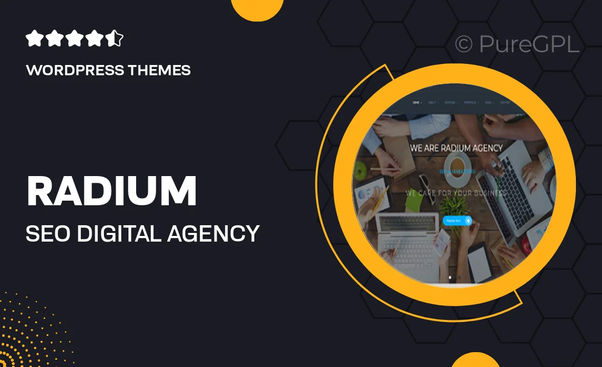 Radium – SEO /Digital Agency WordPress Theme