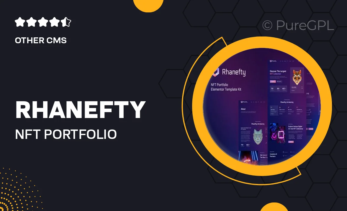 Rhanefty – NFT Portfolio Elementor Template Kit