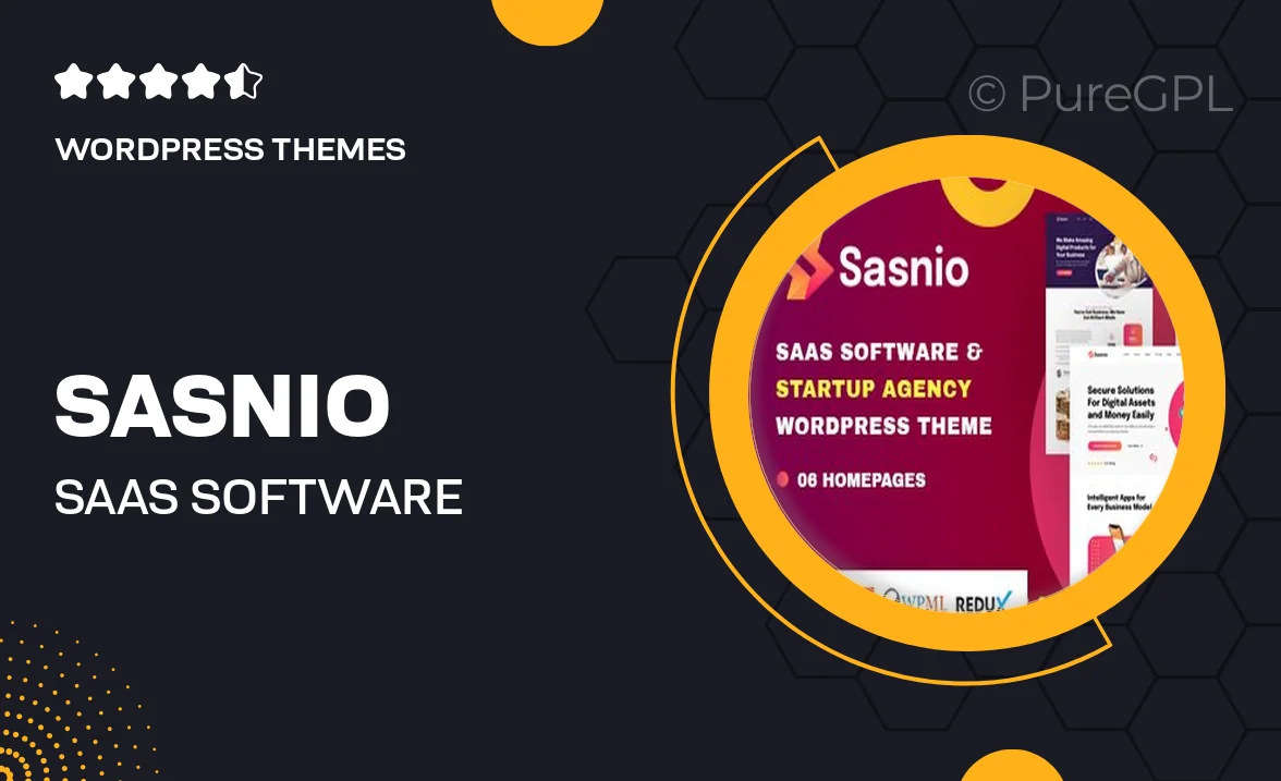 Sasnio – SaaS & Software Startup Agency WordPress Theme