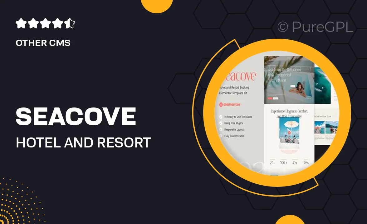 Seacove – Hotel and Resort Booking Elementor Template Kit