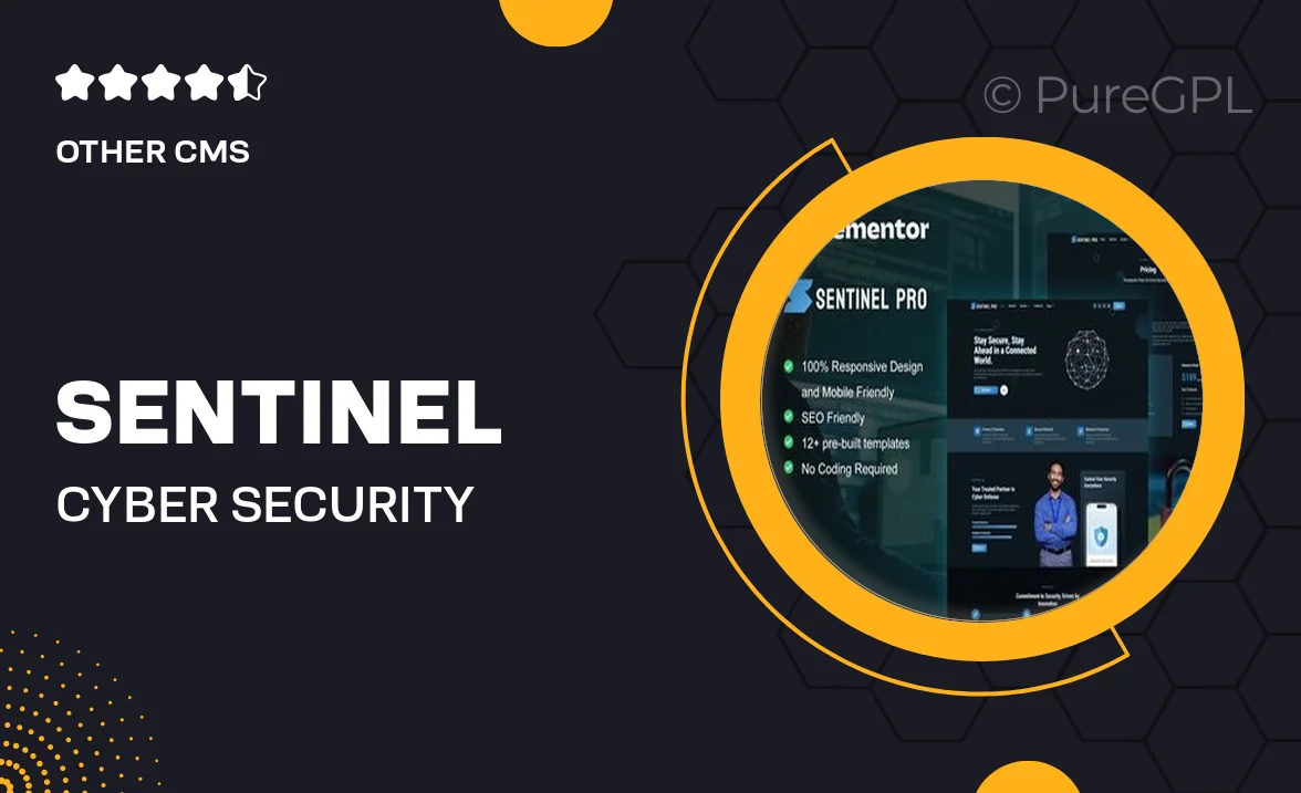 Sentinel – Cyber Security Services Elementor Pro Template Kit