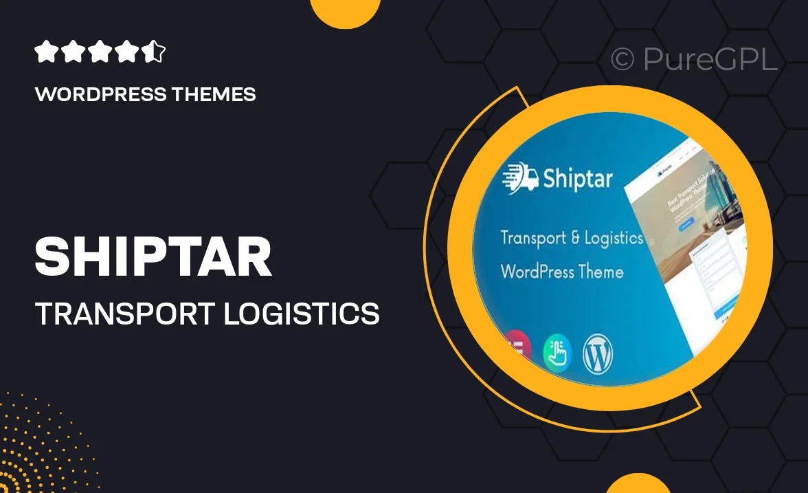 Shiptar – Transport & Logistics WordPress Theme