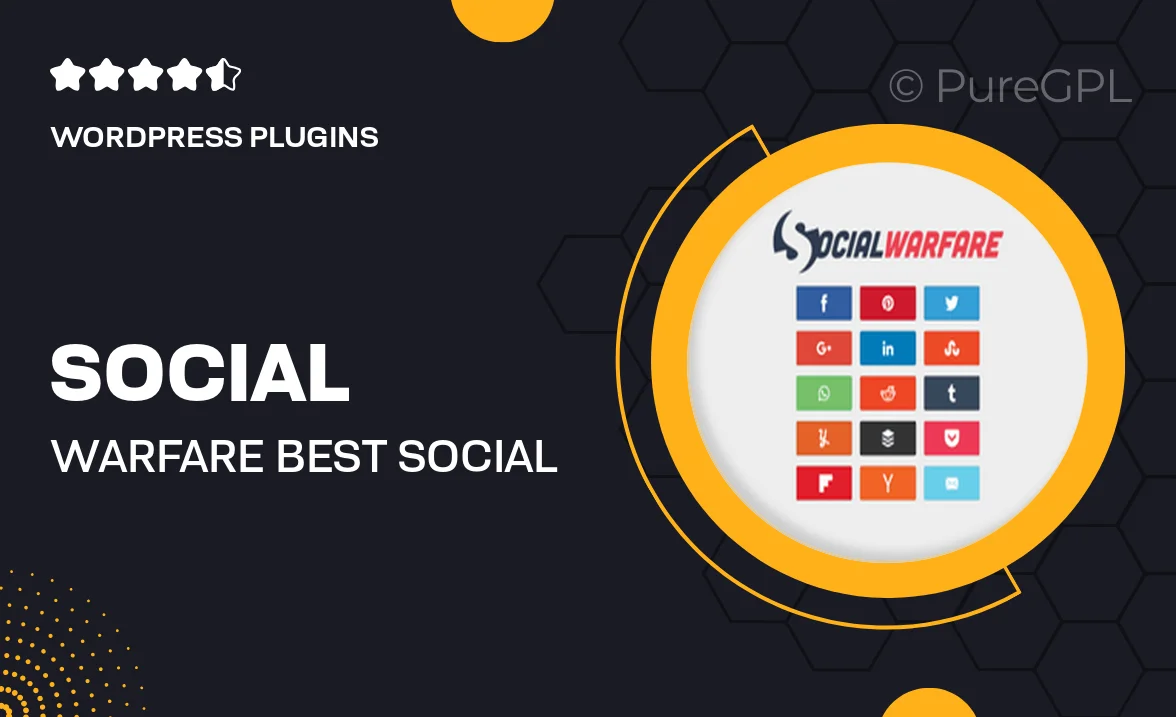 Social Warfare – Best Social Sharing for WordPress