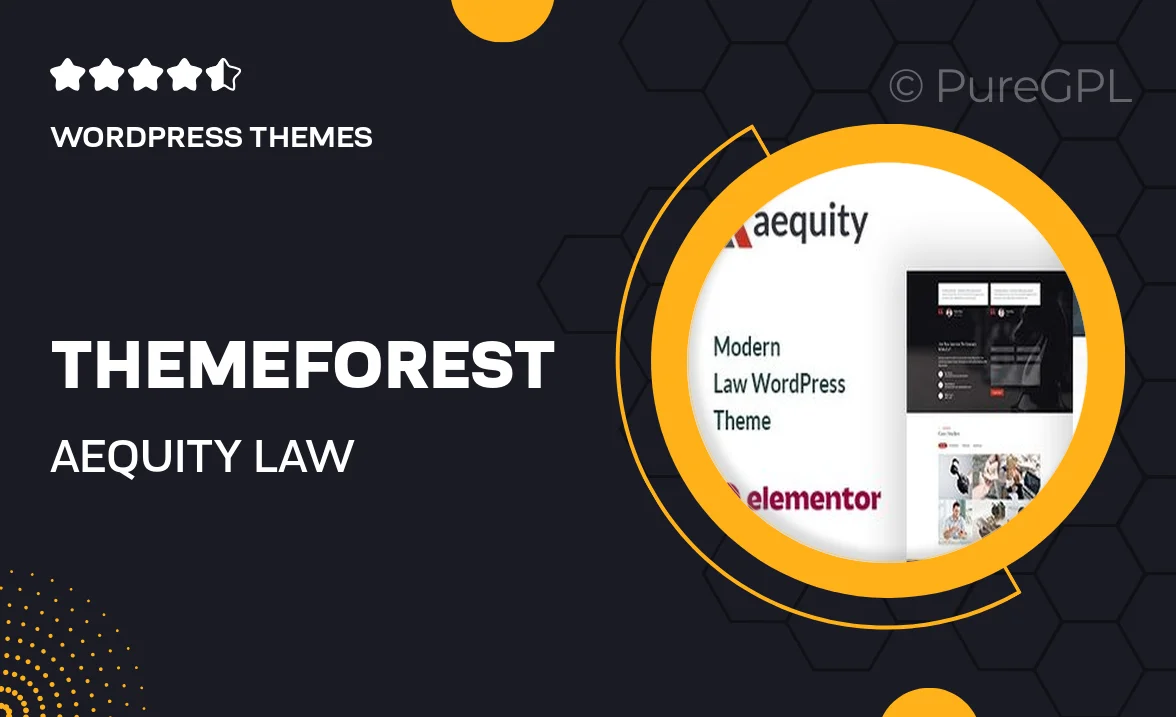 Themeforest | Aequity – Law WordPress Theme