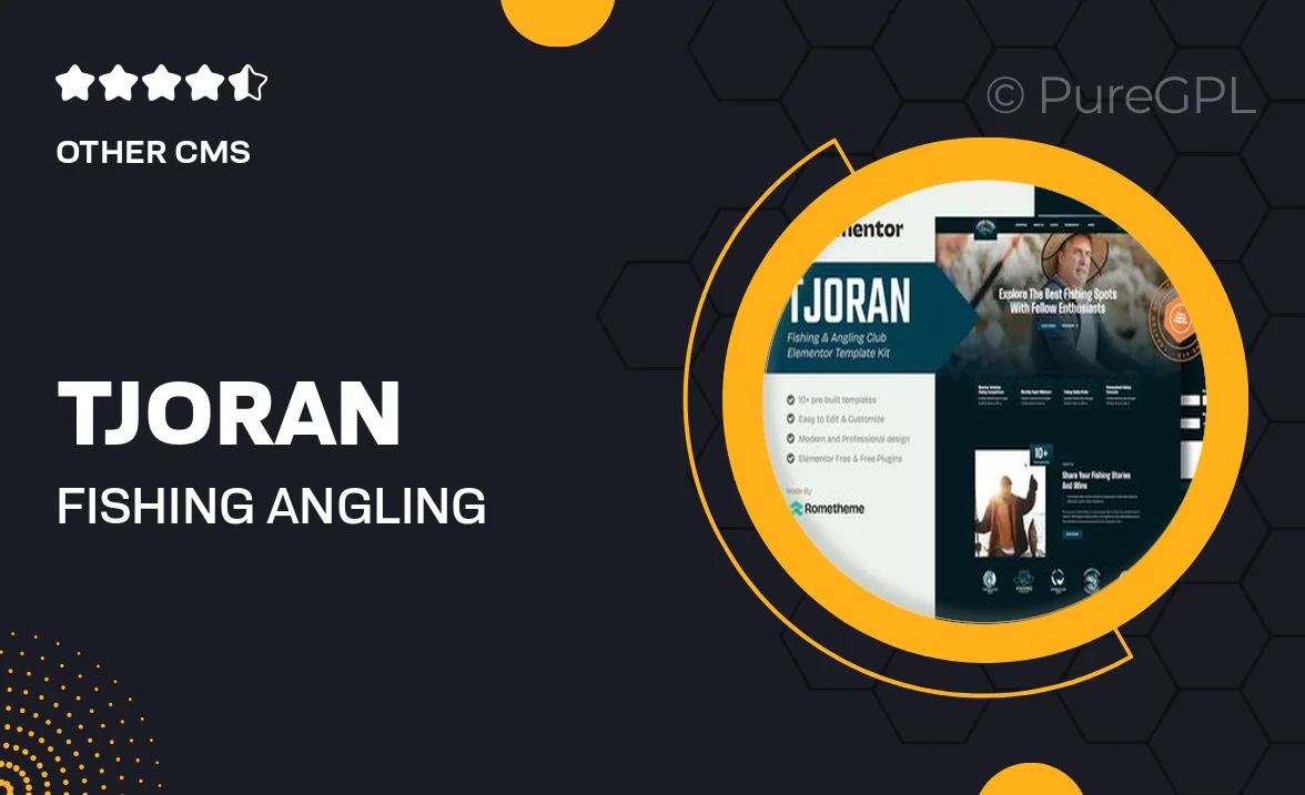 Tjoran – Fishing & Angling Club Elementor Template Kit