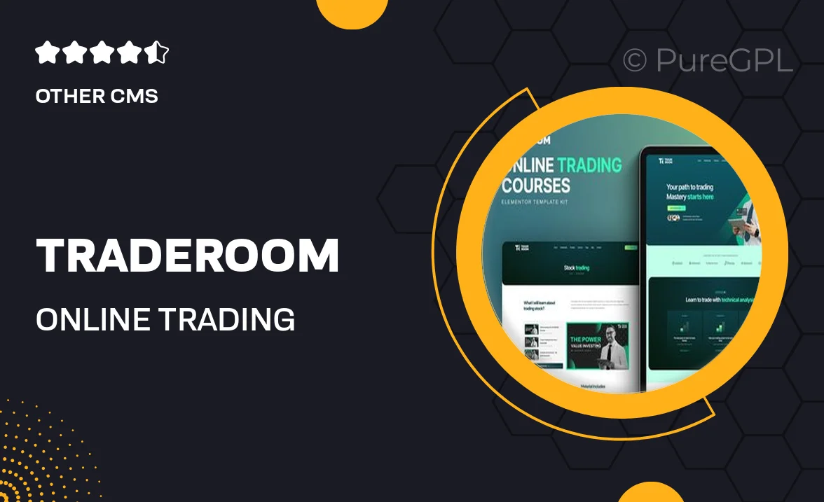 Traderoom – Online trading courses Elementor Template Kit