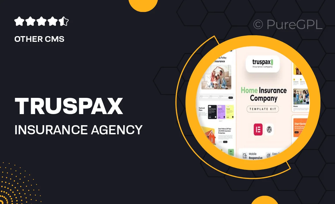 Truspax – Insurance Agency Elementor Template Kit