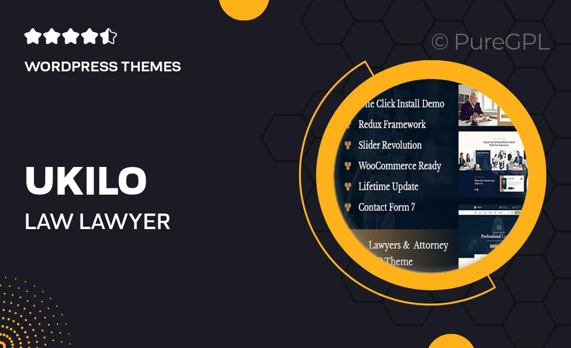 Ukilo – Law & Lawyer WordPress Theme