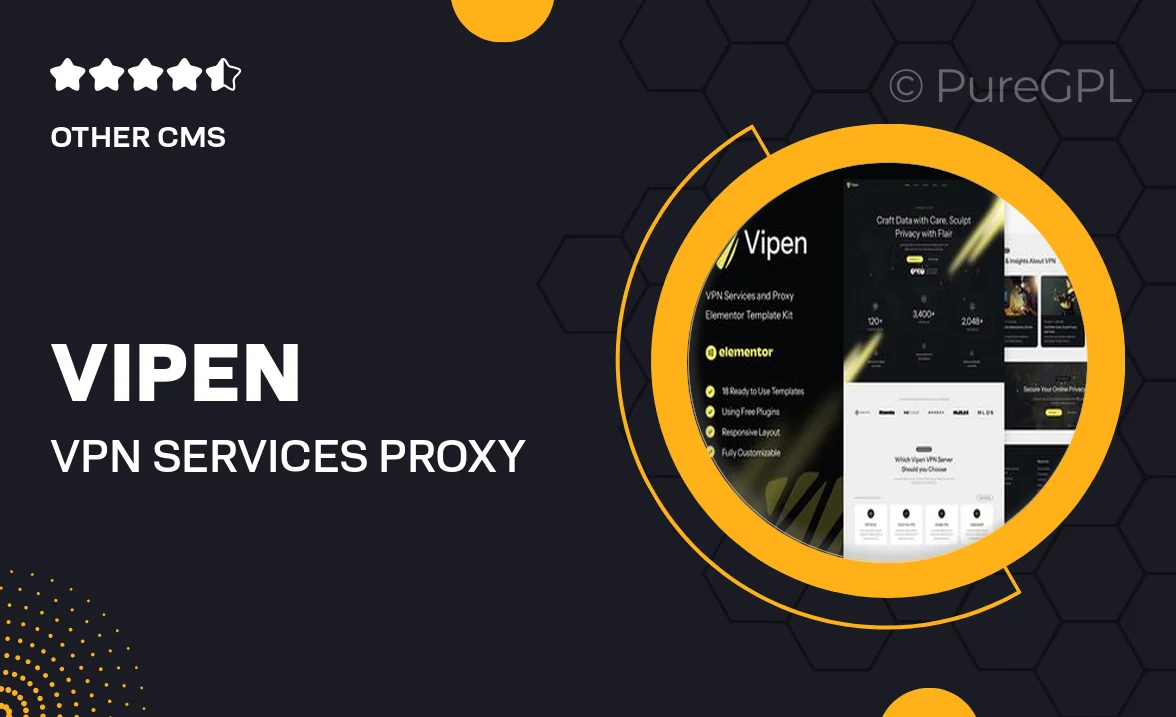 Vipen – VPN Services & Proxy Elementor Template Kit