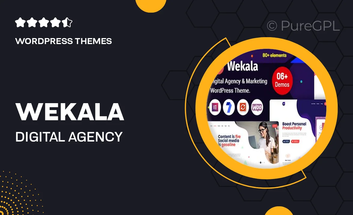 Wekala – Digital Agency & Marketing WordPress Theme