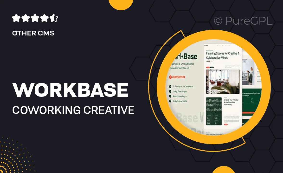 WorkBase – Coworking & Creative Space Elementor Template Kit