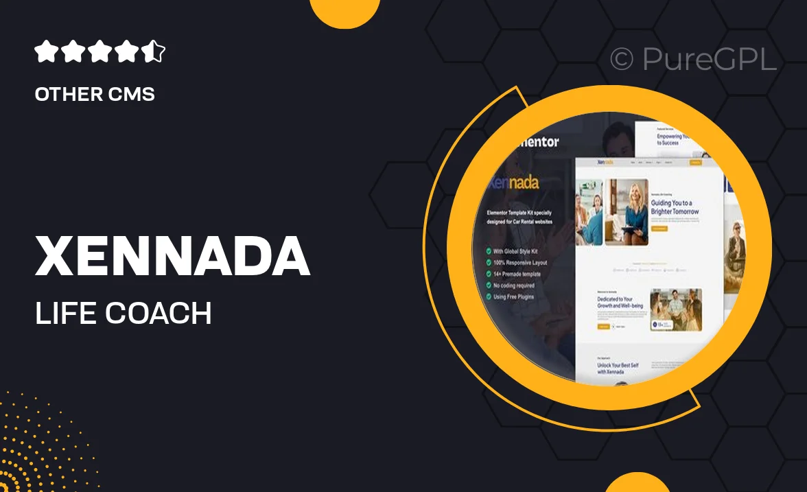 Xennada – Life Coach Elementor Template Kit