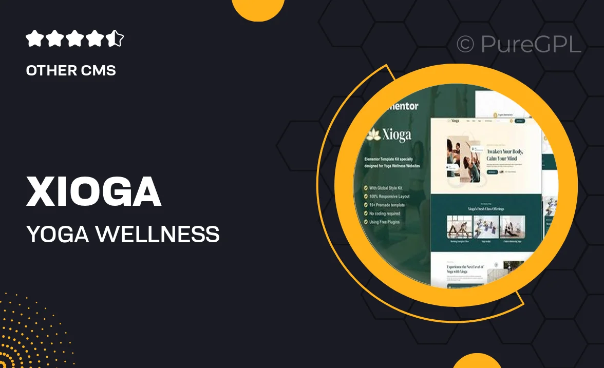 Xioga – Yoga Wellness Elementor Template Kit