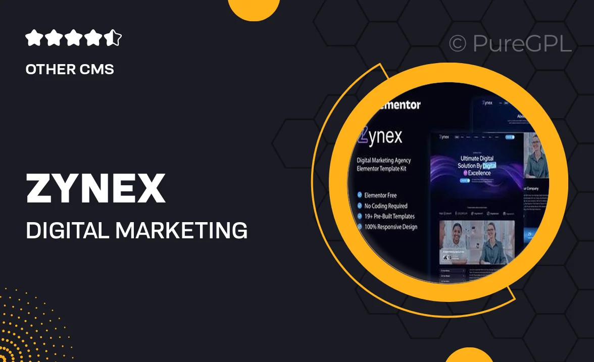 Zynex – Digital Marketing Agency Elementor Template Kit