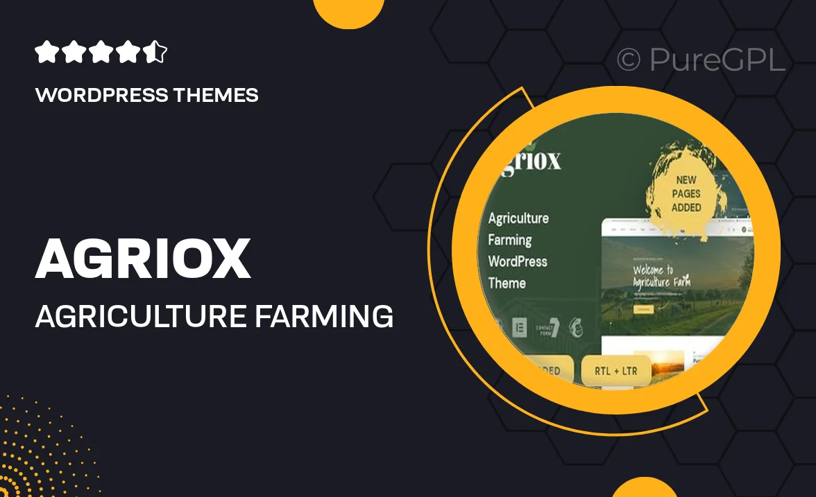 Agriox – Agriculture Farming WordPress Theme