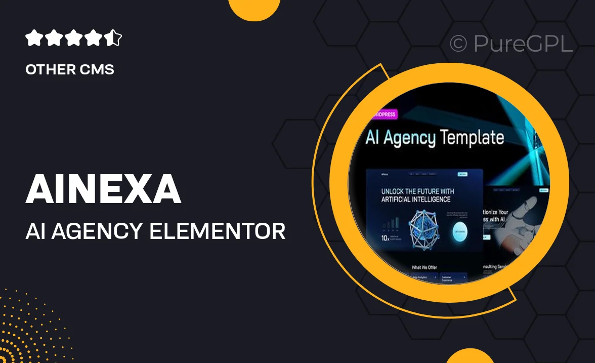 AiNexa – AI Agency Elementor Pro Template Kit