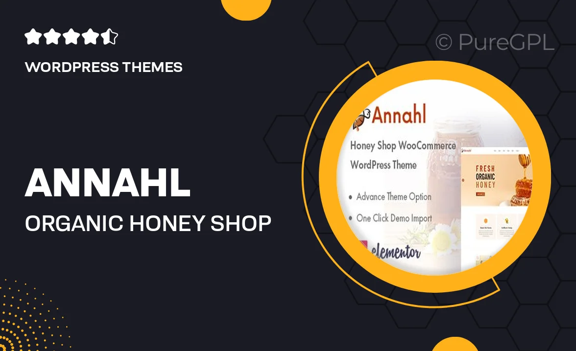 Annahl – Organic & Honey Shop WordPress Theme