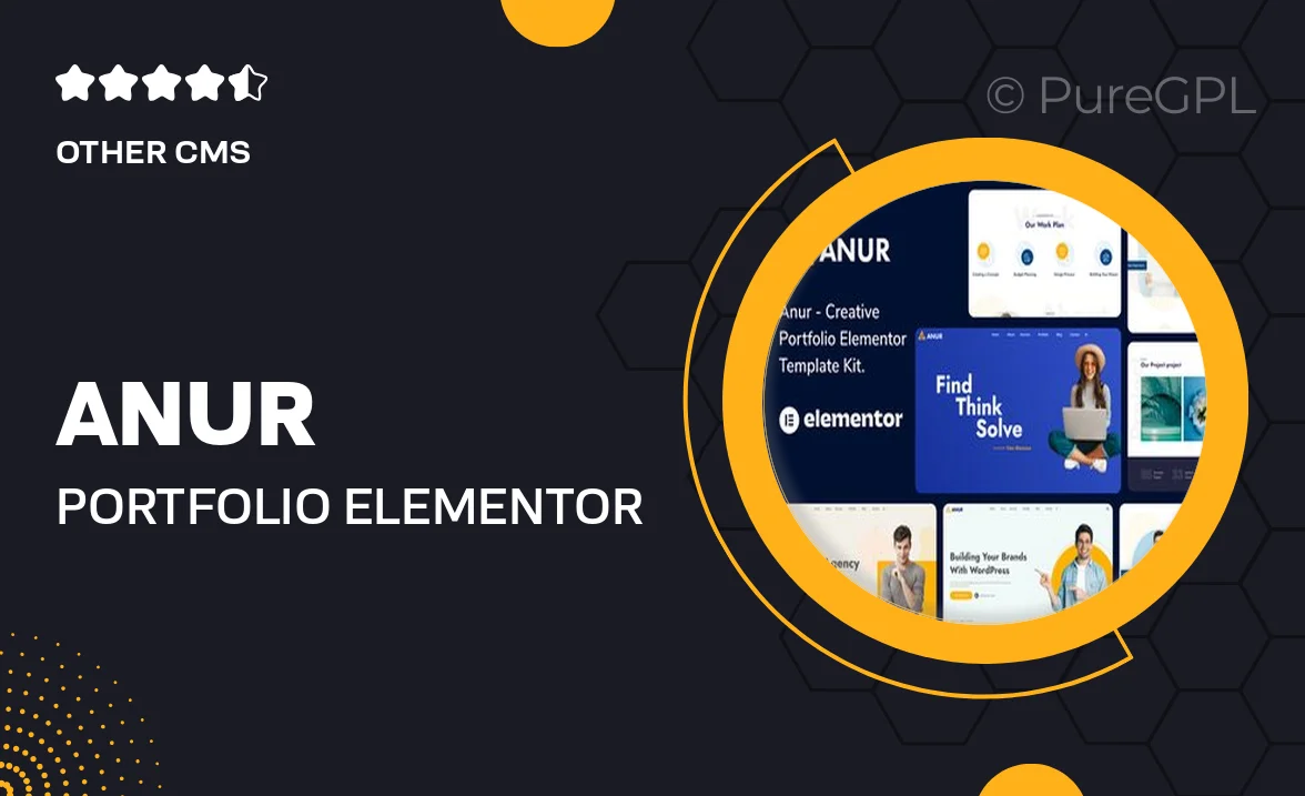 Anur – Portfolio Elementor Template Kit