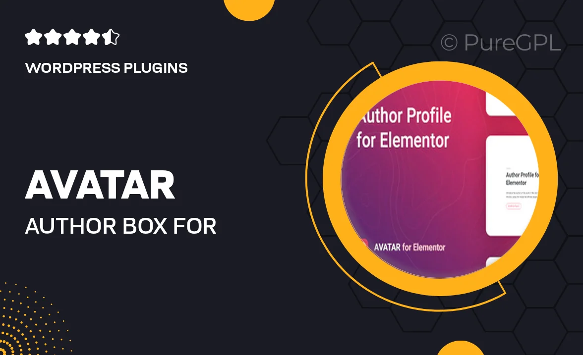 Avatar – Author Box for Elementor