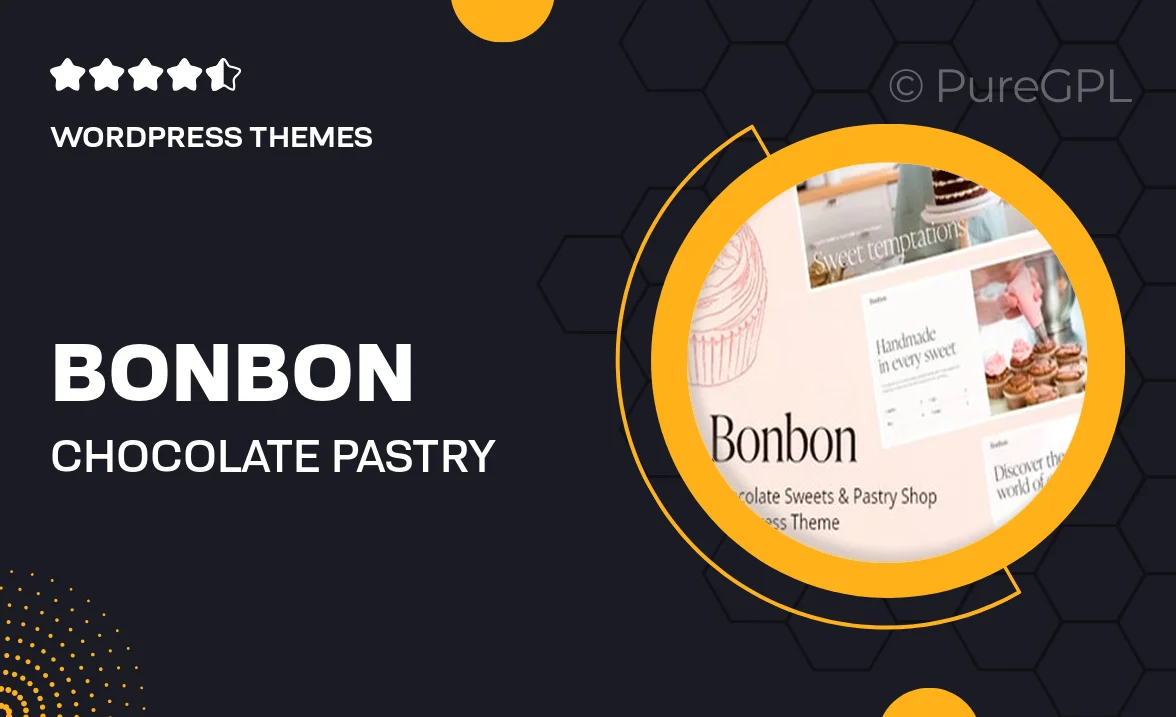 Bonbon – Chocolate & Pastry Shop WordPress Theme + AI