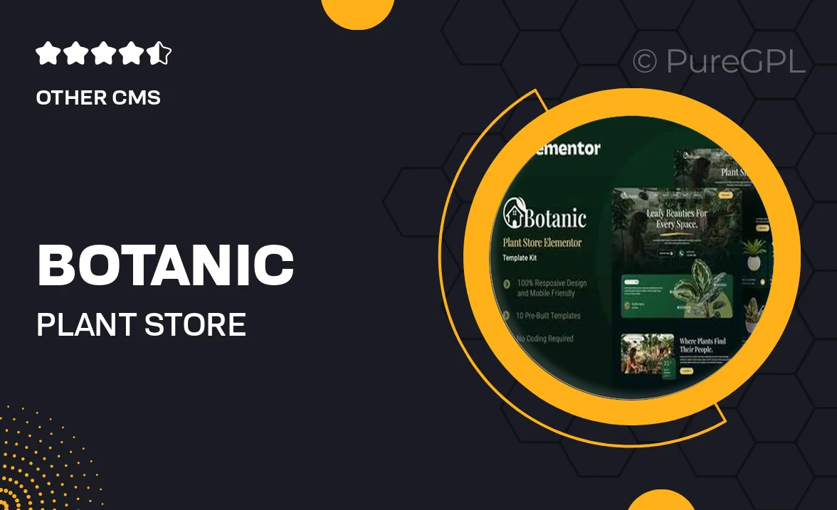 Botanic – Plant Store Elementor Template Kit