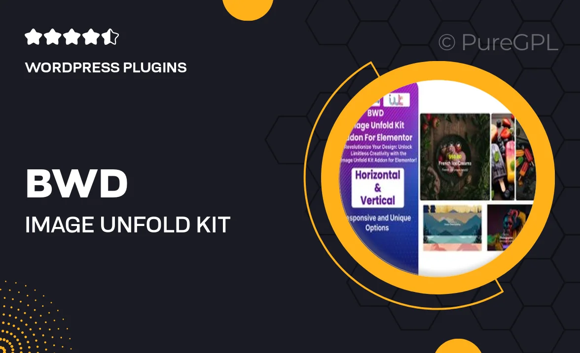 BWD Image Unfold Kit Addon For Elementor