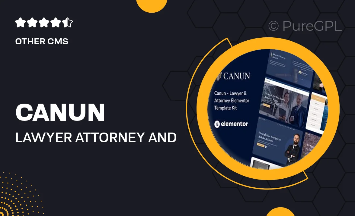 Canun – Lawyer Attorney and Law Firm Elementor Template Kit