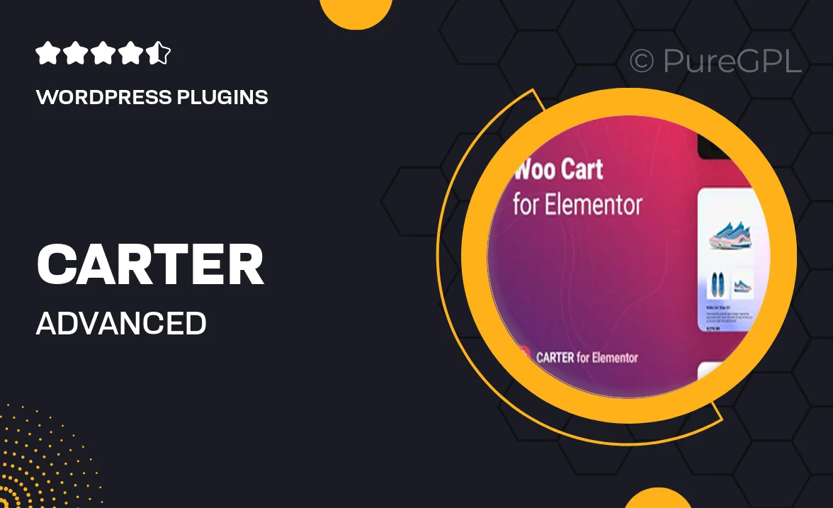 Carter – Advanced WooCommerce Cart for Elementor