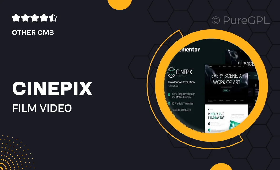 Cinepix – Film & Video Production Elementor Template Kit